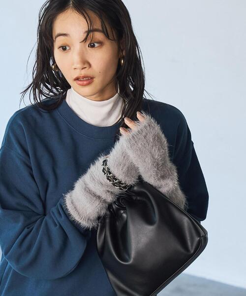 coen（コーエン）の「シャギーアームウォーマー（アームカバー・レディース・グレー/イエロー/ナチュラル・FREE）」の12枚目の写真