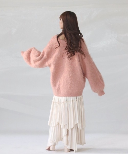 mellowneon(メロウネオン)の「ボリュームティアードスカート(スカート・レディース・アイボリー/ブラック・FREE/SMALL)」の13枚目の写真