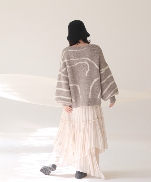 mellowneon(メロウネオン)の「ボリュームティアードスカート(スカート・レディース・アイボリー/ブラック・FREE/SMALL)」の21枚目の写真