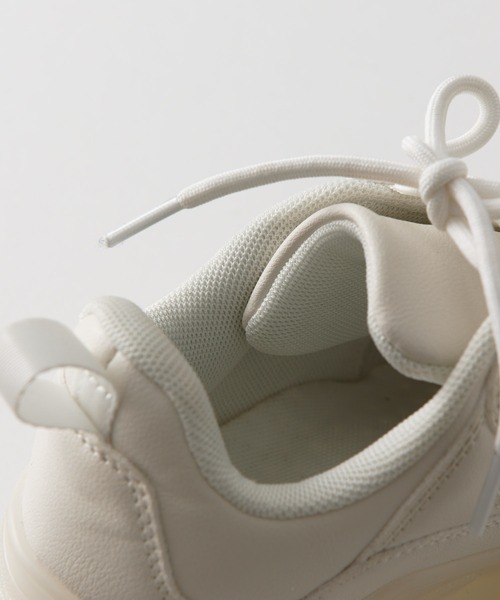 one after another NICE CLAUP(ワンアフターアナザーナイスクラップ)の「ミルキーソールスニーカー(スニーカー・レディース・ホワイト/ピンク・MEDIUM/SMALL/LARGE/X-LARGE)」の19枚目の写真