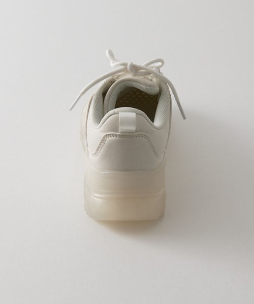 one after another NICE CLAUP(ワンアフターアナザーナイスクラップ)の「ミルキーソールスニーカー(スニーカー・レディース・ホワイト/ピンク・MEDIUM/SMALL/LARGE/X-LARGE)」の17枚目の写真