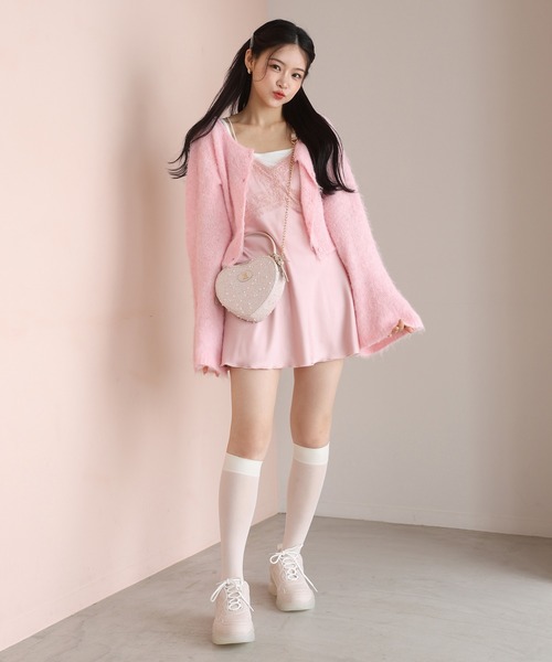 one after another NICE CLAUP(ワンアフターアナザーナイスクラップ)の「ミルキーソールスニーカー(スニーカー・レディース・ホワイト/ピンク・MEDIUM/SMALL/LARGE/X-LARGE)」の9枚目の写真