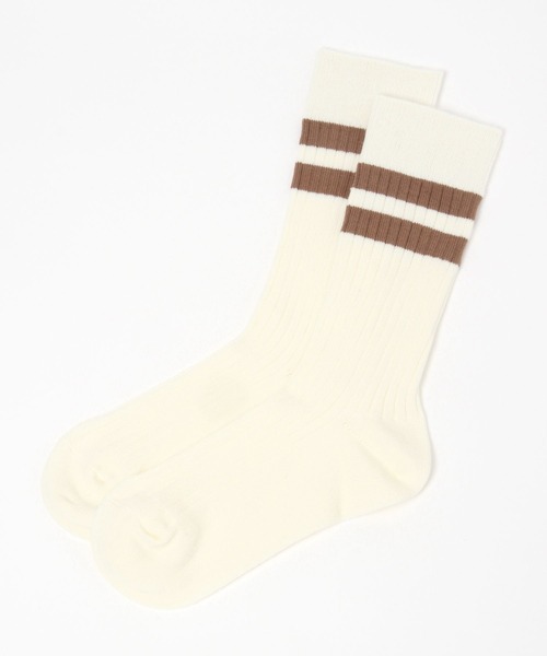 repipi armario（レピピ アルマリオ）の「ミドルリブラインソックス（ソックス/靴下・キッズ・ホワイト/ブラック/ブラック系その他/ブラック系その他2/グレー/ベージュ/グリーン/カーキ/ブルー/ライトブルー/パープル/ピンク・FREE）」の7枚目の写真