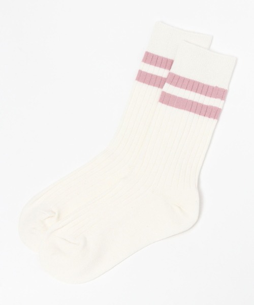 repipi armario（レピピ アルマリオ）の「ミドルリブラインソックス（ソックス/靴下・キッズ・ホワイト/ブラック/ブラック系その他/ブラック系その他2/グレー/ベージュ/グリーン/カーキ/ブルー/ライトブルー/パープル/ピンク・FREE）」の12枚目の写真