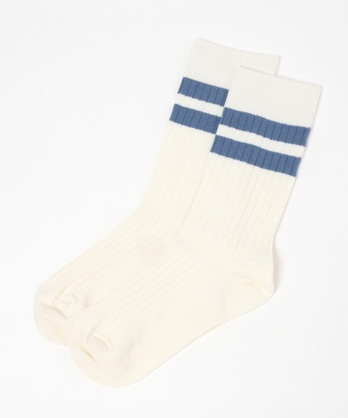 repipi armario（レピピ アルマリオ）の「ミドルリブラインソックス（ソックス/靴下・キッズ・ホワイト/ブラック/ブラック系その他/ブラック系その他2/グレー/ベージュ/グリーン/カーキ/ブルー/ライトブルー/パープル/ピンク・FREE）」の10枚目の写真