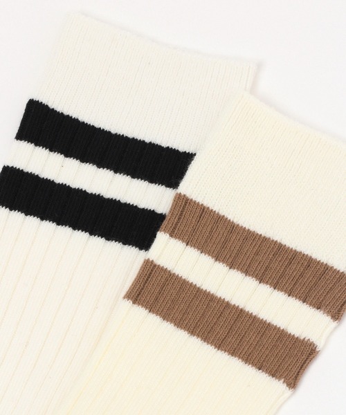 repipi armario（レピピ アルマリオ）の「ミドルリブラインソックス（ソックス/靴下・キッズ・ホワイト/ブラック/ブラック系その他/ブラック系その他2/グレー/ベージュ/グリーン/カーキ/ブルー/ライトブルー/パープル/ピンク・FREE）」の17枚目の写真