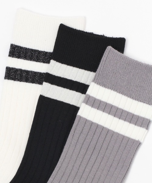 repipi armario（レピピ アルマリオ）の「ミドルリブラインソックス（ソックス/靴下・キッズ・ホワイト/ブラック/ブラック系その他/ブラック系その他2/グレー/ベージュ/グリーン/カーキ/ブルー/ライトブルー/パープル/ピンク・FREE）」の22枚目の写真