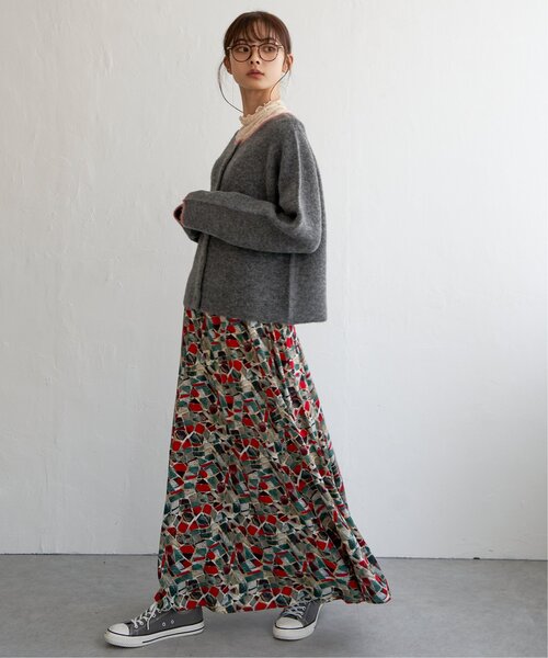 LBC（エルビーシー）の「配色ショートカーディガン（カーディガン/ボレロ・レディース・オフホワイト/グレー/ブルー/グリーン・M/L）」の11枚目の写真