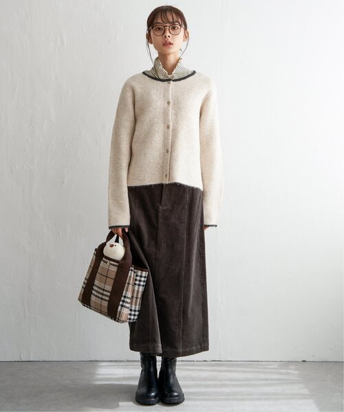 LBC（エルビーシー）の「配色ショートカーディガン（カーディガン/ボレロ・レディース・オフホワイト/グレー/ブルー/グリーン・M/L）」の12枚目の写真