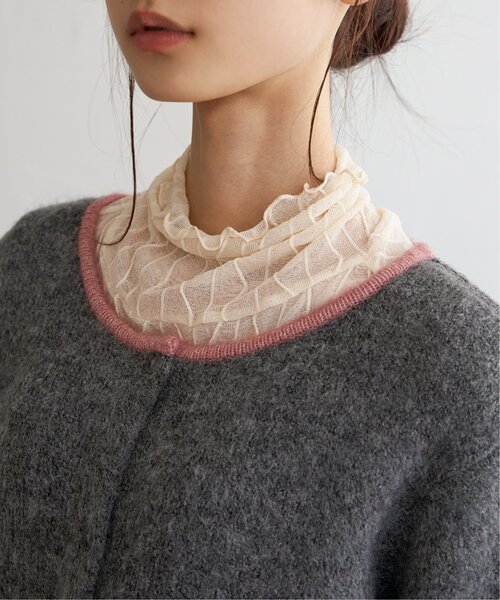 LBC（エルビーシー）の「配色ショートカーディガン（カーディガン/ボレロ・レディース・オフホワイト/グレー/ブルー/グリーン・M/L）」の21枚目の写真