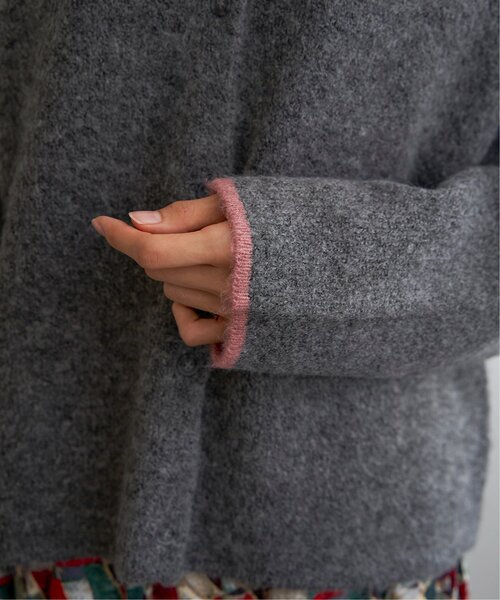 LBC（エルビーシー）の「配色ショートカーディガン（カーディガン/ボレロ・レディース・オフホワイト/グレー/ブルー/グリーン・M/L）」の22枚目の写真