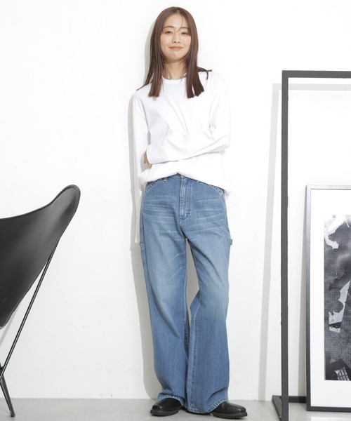 Lee（リー）の「Lee/FLARE PAINTER PANTS（その他パンツ・レディース・キナリ/ブルー・XS/S）」の22枚目の写真