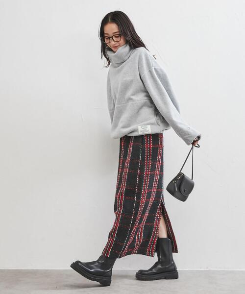 coen（コーエン）の「【WEB限定】Iラインツイードスカート（スカート・レディース・ブラック/ダークグリーン・M/L）」の13枚目の写真