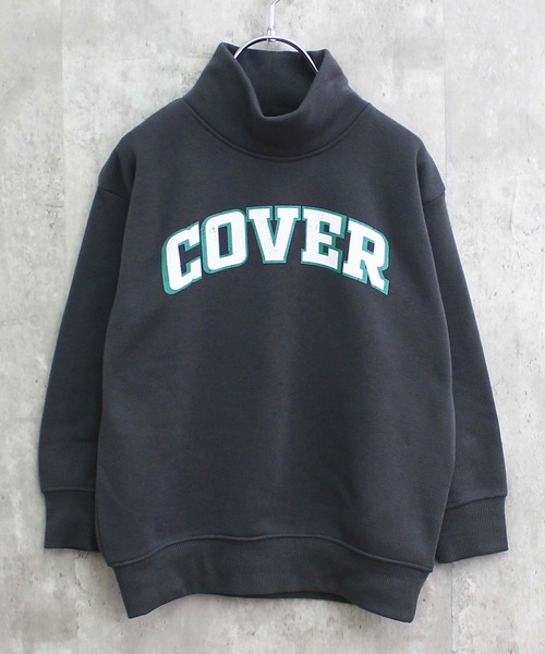 THE CASUAL（カジュアル）の「裏起毛　ワイドシルエット　タートルネックトレーナー（スウェット・キッズ・グレー系3/杢グレー/グレー系/グレー系4/ブラック系/ブラック/ベージュ/グレー系2/グレイッシュベージュ/ベージュ系/オートミール/ダークグリーン/ブラウン系/ベージュ系1/ネイビー/グレー系1・150cm/160cm/130cm/140cm/110cm/120cm）」の5枚目の写真