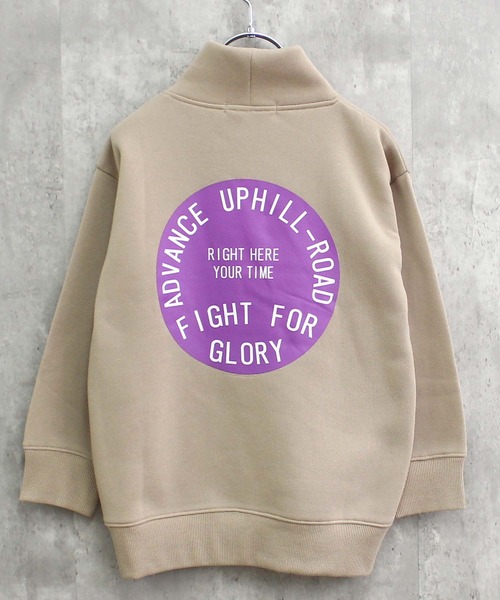 THE CASUAL（カジュアル）の「裏起毛　ワイドシルエット　タートルネックトレーナー（スウェット・キッズ・グレー系3/杢グレー/グレー系/グレー系4/ブラック系/ブラック/ベージュ/グレー系2/グレイッシュベージュ/ベージュ系/オートミール/ダークグリーン/ブラウン系/ベージュ系1/ネイビー/グレー系1・150cm/160cm/130cm/140cm/110cm/120cm）」の14枚目の写真