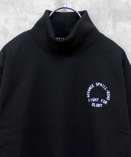 THE CASUAL（カジュアル）の「裏起毛　ワイドシルエット　タートルネックトレーナー（スウェット・キッズ・グレー系3/杢グレー/グレー系/グレー系4/ブラック系/ブラック/ベージュ/グレー系2/グレイッシュベージュ/ベージュ系/オートミール/ダークグリーン/ブラウン系/ベージュ系1/ネイビー/グレー系1・150cm/160cm/130cm/140cm/110cm/120cm）」の20枚目の写真