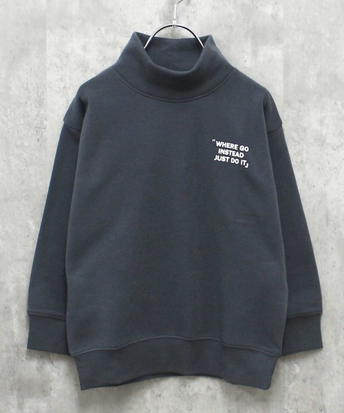 セール】裏起毛 ワイドシルエット タートルネックトレーナー