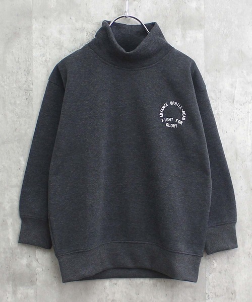 セール】裏起毛 ワイドシルエット タートルネックトレーナー