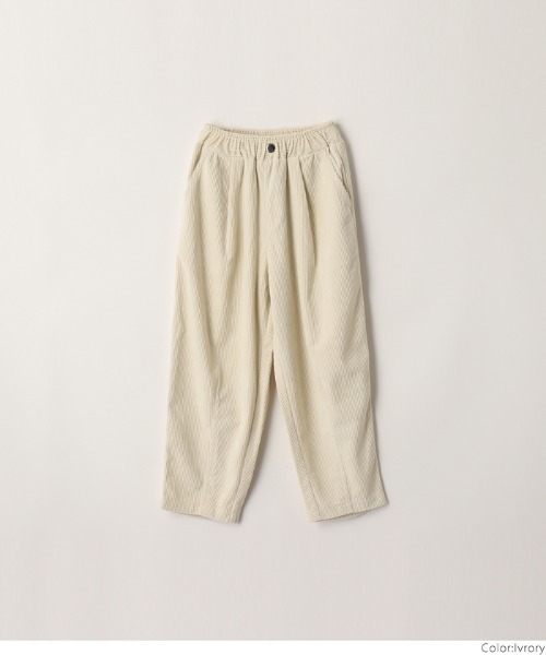 coca（coca）（コカ）の「キッズ　コーデュロイタックパンツ（その他パンツ・キッズ・アイボリー/ブラウン・130/140/110/120）」の13枚目の写真