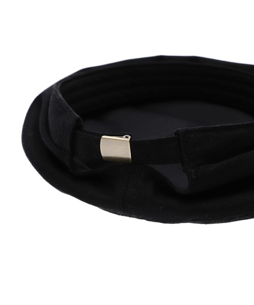 MILKFED.（ミルクフェド）の「MILKFED USA BERET（ハンチング/ベレー帽・レディース・ブラック/オフホワイト/ブルー・ONE SIZE）」の8枚目の写真