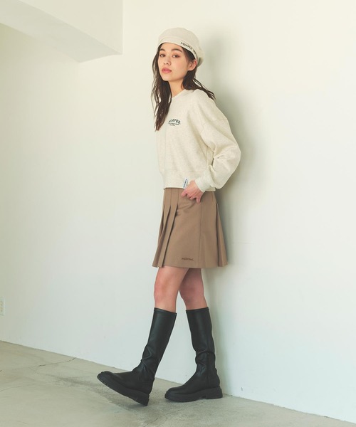 MILKFED.（ミルクフェド）の「MILKFED USA BERET（ハンチング/ベレー帽・レディース・ブラック/オフホワイト/ブルー・ONE SIZE）」の12枚目の写真