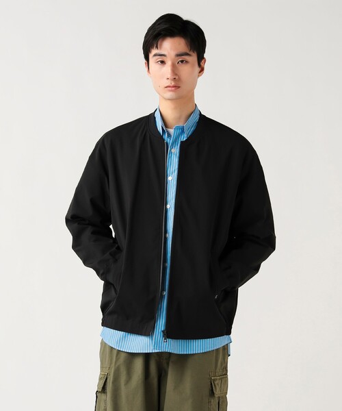 BEAMS HEART（ビームスハート）の「クールタッチ ポリトロ MA-1（MA-1・メンズ・ネイビー/ブラック・L/M/S）」の2枚目の写真