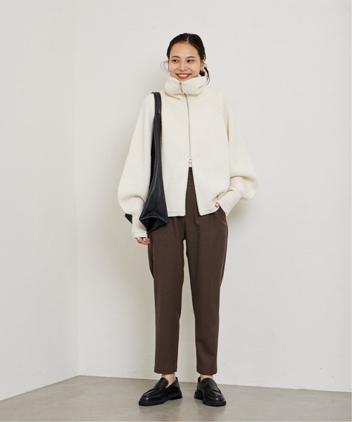 JOURNAL STANDARD（ジャーナルスタンダード）の「《追加》ウールライクチェックパンツ（その他パンツ・レディース・チョコ/ブラックミックス・34/36/38/40）」の3枚目の写真