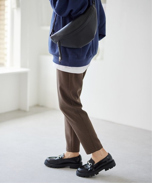 JOURNAL STANDARD（ジャーナルスタンダード）の「《追加》ウールライクチェックパンツ（その他パンツ・レディース・チョコ/ブラックミックス・34/36/38/40）」の12枚目の写真