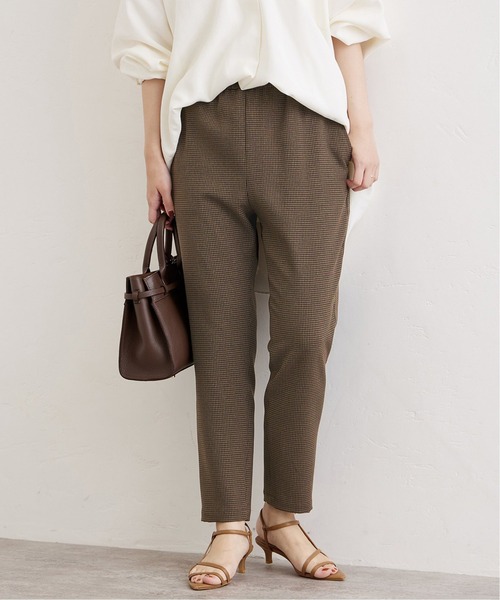 JOURNAL STANDARD（ジャーナルスタンダード）の「《追加》ウールライクチェックパンツ（その他パンツ・レディース・チョコ/ブラックミックス・34/36/38/40）」の8枚目の写真