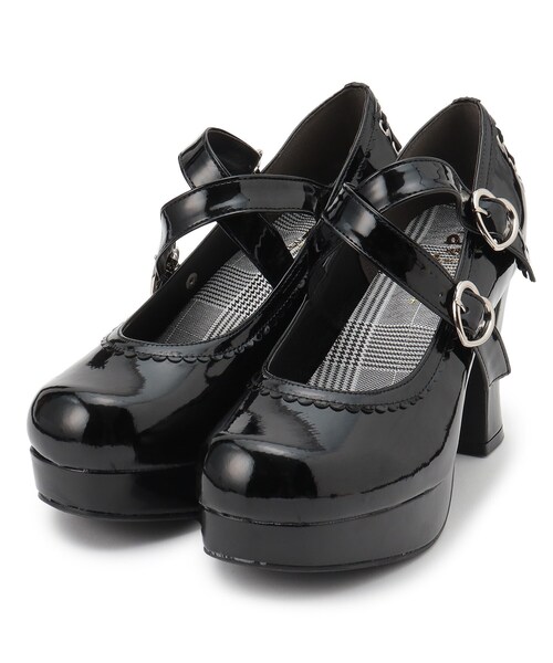 cs T&P(シーエスティーアンドピー)の「厚底チャンキーヒールパンプス(パンプス・レディース・ブラック/アイボリー/レッド系1/ブラック系1・L/LL/S/M)」の10枚目の写真