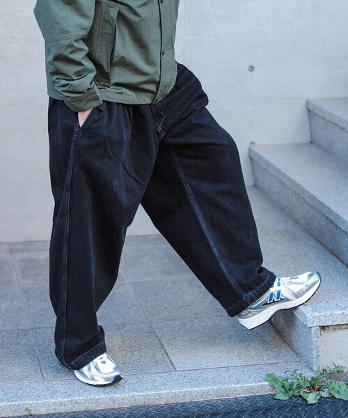 BEAMS（ビームス）の「BEAMS / ユーズドライク バルーンデニム（デニムパンツ・メンズ・インディゴブルー/ブラック・M/XL/S/L）」の15枚目の写真