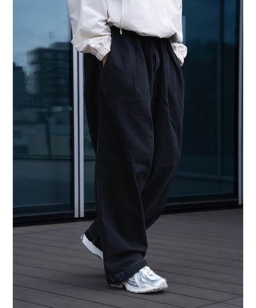 BEAMS（ビームス）の「BEAMS / ユーズドライク バルーンデニム（デニムパンツ・メンズ・インディゴブルー/ブラック・M/XL/S/L）」の2枚目の写真