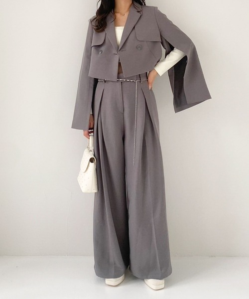 Heather（ヘザー）の「Design Wide Pants 985018（スラックス