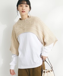 2WAYケーブルニットベスト