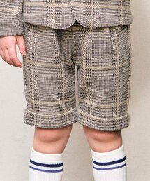 apres les cours | 【セットアップ可】フォーマルハーフパンツ_5分丈(スーツパンツ)