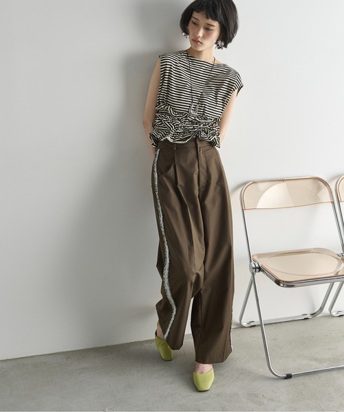 Horace Small ホーラス　スモール スラックス USA製 サイドライン THE Yon スラックス パンツ グリッターフリンジサイドライン