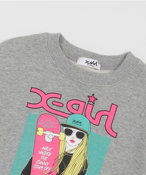 X-girl Stages（エックスガールステージス） トレーナー カラフルバックロゴプリント 切替トレーナー キッズ 子供服 女の子 :  ZOZOTOWN Yahoo!店 - 通販 - Yahoo!ショッピング [x-girl STAGES] エックスガールステージス 子ども服 スウェット カラフルバックロゴプリント切替トレーナー アイボリー