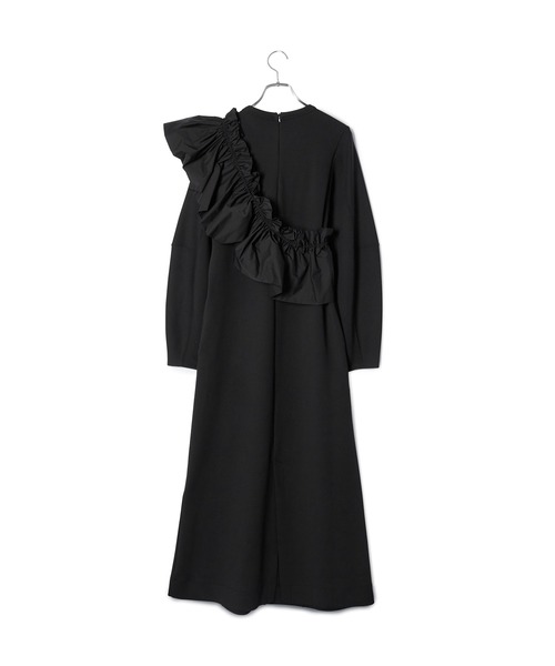 ADAM ET ROPE'（アダムエロペ）の「【サステナブル】ラッフルスカーフコンビワンピース（ワンピース・レディース・キナリ/ブラック・FREE）」の20枚目の写真
