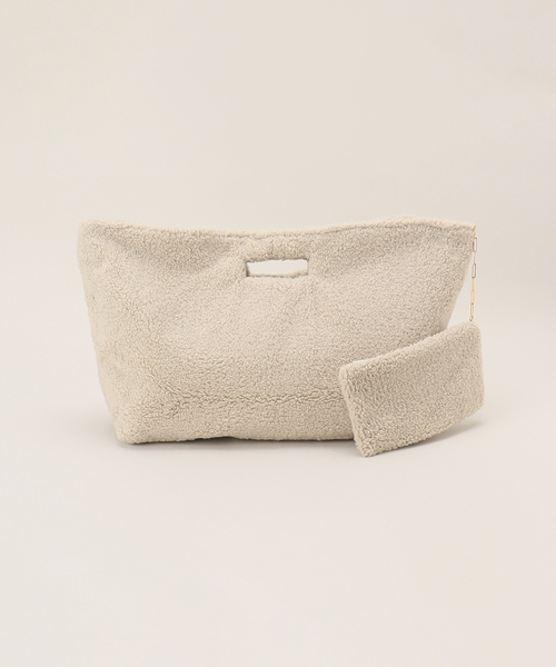 Spick & Span（スピックアンドスパン）の「【VAN PALMA(ヴァンパルマ)】 Shearing BAG（クラッチバッグ・レディース・ホワイト系その他・FREE）」の11枚目の写真