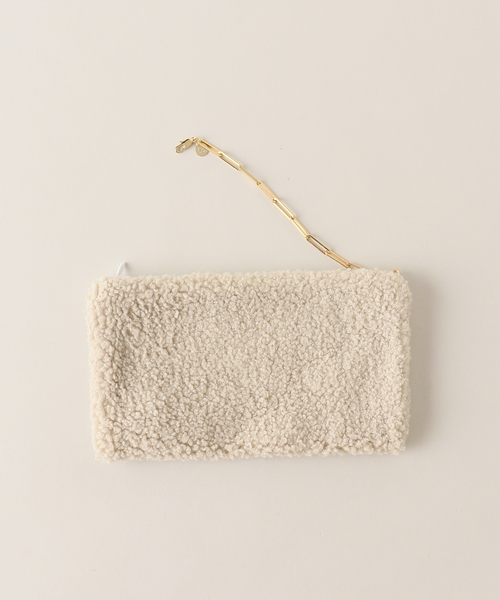 Spick & Span（スピックアンドスパン）の「【VAN PALMA(ヴァンパルマ)】 Shearing BAG（クラッチバッグ・レディース・ホワイト系その他・FREE）」の16枚目の写真