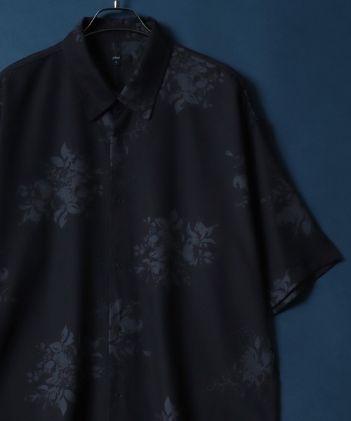 ANPAS(アンパス)の「Georgette Total Pattern Print Big Silhouette Thickness Shirt/ジョーゼット 総柄プリント ビッグシルエット とろみシャツ セットアップ対応(シャツ/ブラウス・メンズ・ブラック系その他3/ホワイト系その他4/ワイン/ブラウン系その他/ブラック/ホワイト系その他2/ブルー/ホワイト×ブラック/ホワイト系その他5/アイボリー/ブラック系その他7/ホワイト系その他/ブラウン系その他3/ブラック系その他6/ブラック系その他4/ホワイト系その他3/ブラウン/ホワイト/ブラック×ブラック/ブラウン系その他2/ブラック系その他5/ベージュ/ブラック系その他/ブラック系その他2/ベージュ系その他/ホワイト系その他6/ブラック系/ブラック系1/ブラック系2/ブラウン系その他4・L/M)」の12枚目の写真