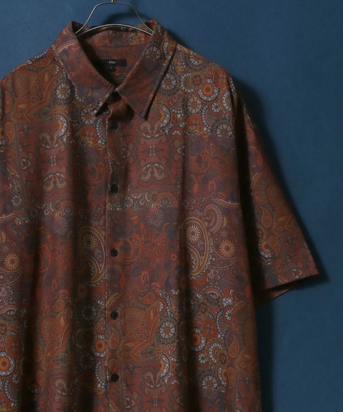 ANPAS(アンパス)の「Georgette Total Pattern Print Big Silhouette Thickness Shirt/ジョーゼット 総柄プリント ビッグシルエット とろみシャツ セットアップ対応(シャツ/ブラウス・メンズ・ブラック系その他3/ホワイト系その他4/ワイン/ブラウン系その他/ブラック/ホワイト系その他2/ブルー/ホワイト×ブラック/ホワイト系その他5/アイボリー/ブラック系その他7/ホワイト系その他/ブラウン系その他3/ブラック系その他6/ブラック系その他4/ホワイト系その他3/ブラウン/ホワイト/ブラック×ブラック/ブラウン系その他2/ブラック系その他5/ベージュ/ブラック系その他/ブラック系その他2/ベージュ系その他/ホワイト系その他6/ブラック系/ブラック系1/ブラック系2/ブラウン系その他4・L/M)」の22枚目の写真