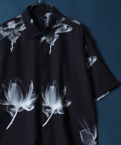 ANPAS(アンパス)の「Georgette Total Pattern Print Big Silhouette Thickness Shirt/ジョーゼット 総柄プリント ビッグシルエット とろみシャツ セットアップ対応(シャツ/ブラウス・メンズ・ブラック系その他3/ホワイト系その他4/ワイン/ブラウン系その他/ブラック/ホワイト系その他2/ブルー/ホワイト×ブラック/ホワイト系その他5/アイボリー/ブラック系その他7/ホワイト系その他/ブラウン系その他3/ブラック系その他6/ブラック系その他4/ホワイト系その他3/ブラウン/ホワイト/ブラック×ブラック/ブラウン系その他2/ブラック系その他5/ベージュ/ブラック系その他/ブラック系その他2/ベージュ系その他/ホワイト系その他6/ブラック系/ブラック系1/ブラック系2/ブラウン系その他4・L/M)」の18枚目の写真