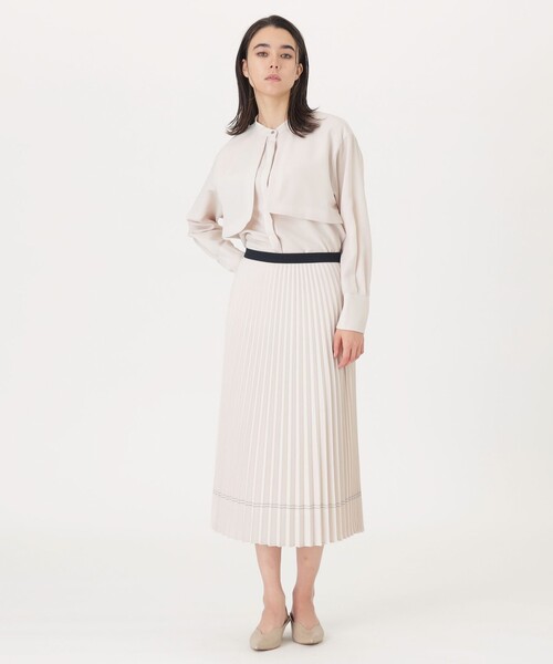 CAST:（キャストコロン）の「【1枚で着映える/セットアップ】ガンパッチブラウス（シャツ/ブラウス・レディース・ホワイト/ネイビー/ピンク系その他2・S/M）」の7枚目の写真