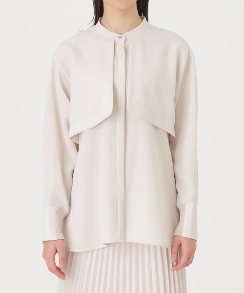 CAST:（キャストコロン）の「【1枚で着映える/セットアップ】ガンパッチブラウス（シャツ/ブラウス・レディース・ホワイト/ネイビー/ピンク系その他2・S/M）」の11枚目の写真