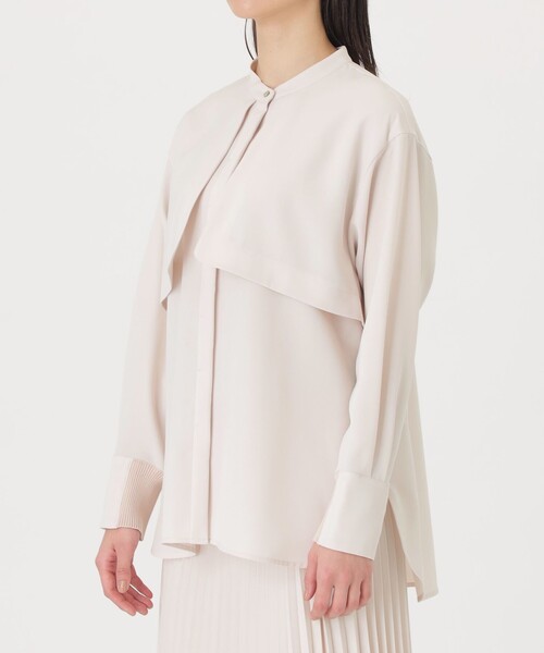 CAST:（キャストコロン）の「【1枚で着映える/セットアップ】ガンパッチブラウス（シャツ/ブラウス・レディース・ホワイト/ネイビー/ピンク系その他2・S/M）」の12枚目の写真