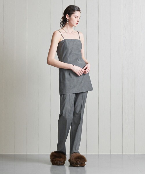 H　BEAUTY&YOUTH UNITED ARROWS（エイチビューティーアンドユースユナイテッドアローズ）の「＜H＞トロピカル フレアパンツ（スラックス・レディース・ブラック/グレー・M/S）」の4枚目の写真