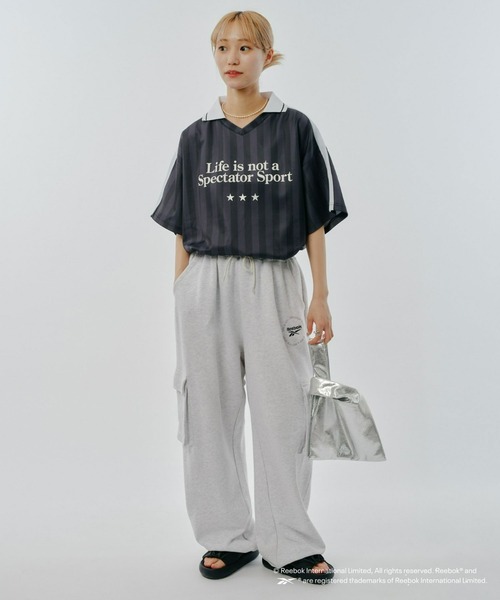 Reebok（リーボック）の「【Reebok別注】裏毛カーゴオーバーパンツ（スウェットパンツ・メンズ・グレー/チャコールグレー・LARGE/MEDIUM）」の18枚目の写真