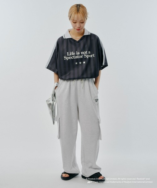 Reebok（リーボック）の「【Reebok別注】裏毛カーゴオーバーパンツ（スウェットパンツ・メンズ・グレー/チャコールグレー・LARGE/MEDIUM）」の19枚目の写真