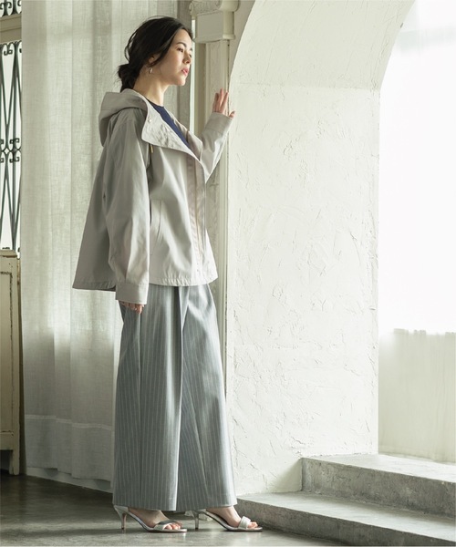 OPAQUE.CLIP（オペークドットクリップ）の「◆≪SS-LLsize≫ 着丈が選べる！美脚ストレッチストレートワイドパンツ【UV/抗ピリング/洗濯機洗い可】（その他パンツ・レディース・ブラック/グレー系2/ピンク/ベージュ・02/03/34/36/38/40/42）」の19枚目の写真